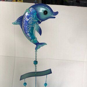 NWT Cota Global Dolphin with glass Wind Chime #G6